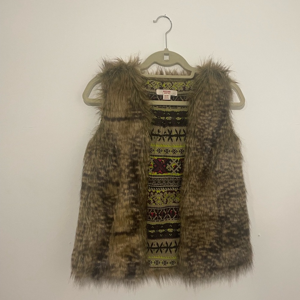 Faux fur vest